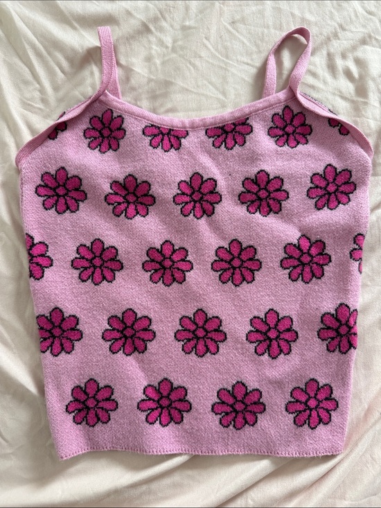 Noelle Other - Noelle Pink Knit Floral Cami